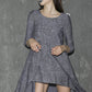 Womens Tunic Dress - 3/4 Sleeve Tunic - Linen Tunic Top - Spring Blouse (1315)