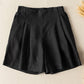 New Women Loose Cotton Linen Wide Leg Shorts 3589