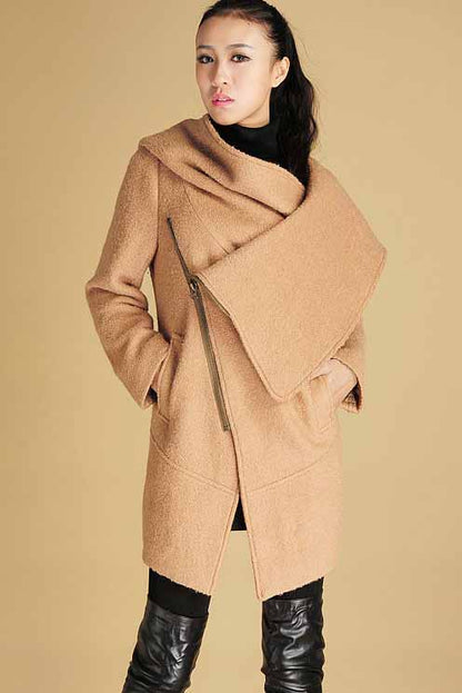 Winter wool coat warm jacket 0436#