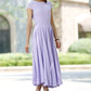 Purple dress Woman Maxi dress chiffon dress custom made bridesmaid dress (1030)