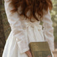 Summer White Cottagecore Linen Midi dress 3448#