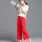 Women Summer & Spring Casual Linen pants 2610#