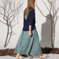 Linen skirt maxi skirt women skirt (1161)