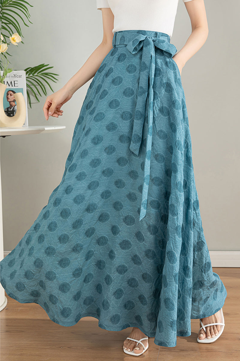 Women's Summer Blue Maxi Skirt 4200