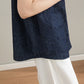 Women's Dark Blue Linen Shirt 4210