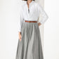 Autumn Winter Gray Wool Skirt 3832