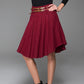 Pleated wool mini skirt for winter 0359#