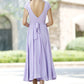 Purple dress Woman Maxi dress chiffon dress custom made bridesmaid dress (1030)