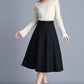 Korean version of commuter high-waist a-line skirt S026