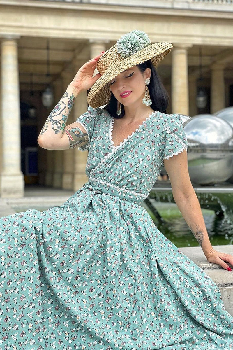Vintage Floral Linen Cotton Maxi Dress Womens 1950s Inspired Prom & Bridesmaid Dress 0665 Floral / Xs Vintage Floral Linen Cotton Maxi Dress Womens 1950s Inspired Prom & Bridesmaid Dress 0665 Floral / Xs