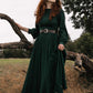 Vintage inspired Medieval Linen maxi dress 1454