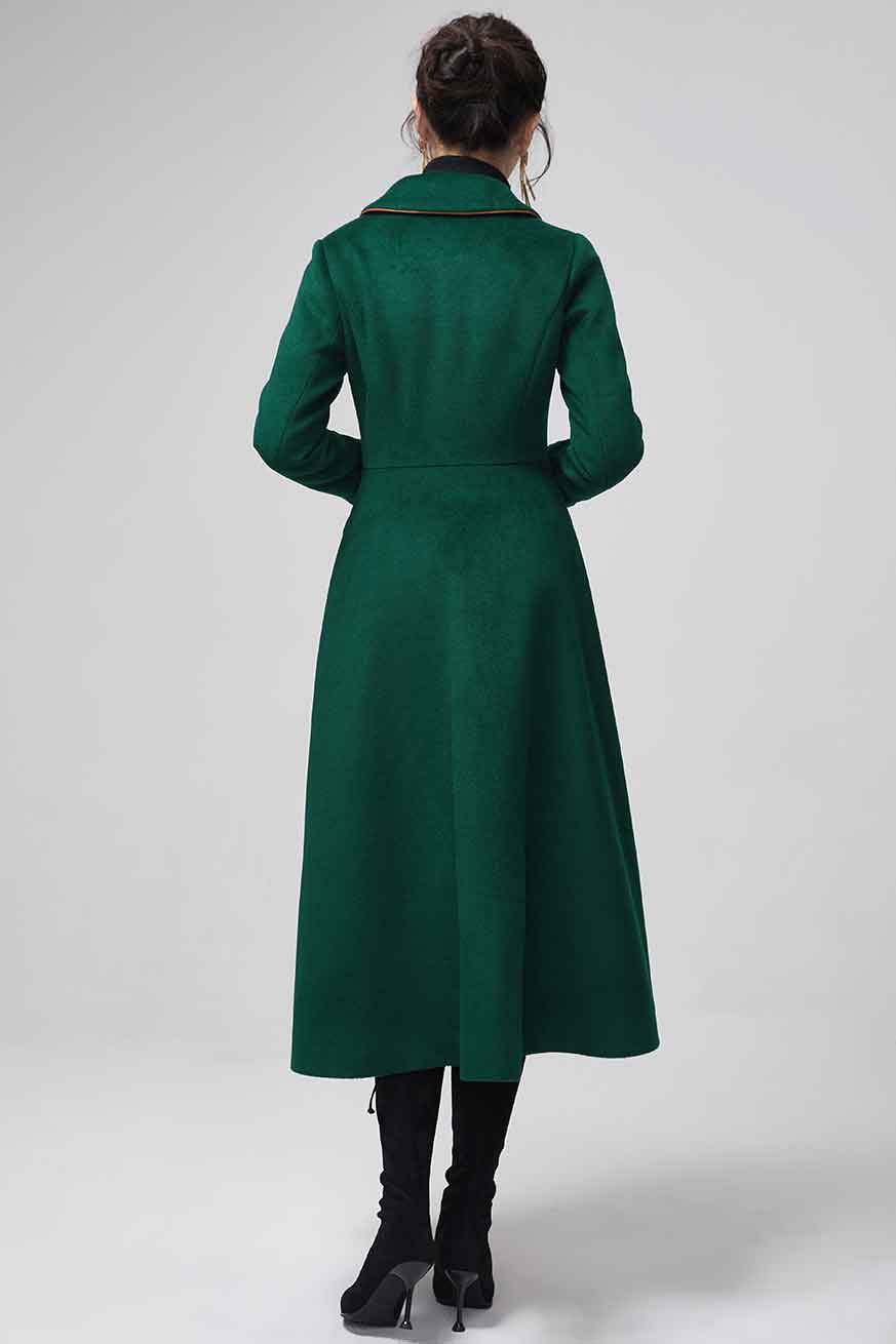 emerald green coat dress Dress Emerald Green Overcoat Black Dress Long Nice Dress Jacket The Princess Of Wales's Emerald