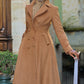 Brown Vintage inspired Winter Long wool coat 2405