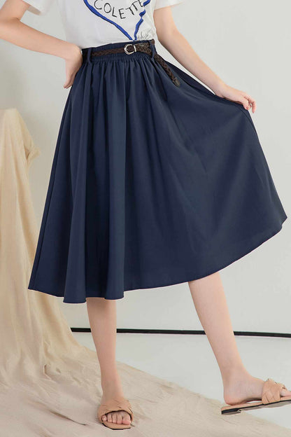 Casual linen midi dress 2393