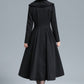 Vintage Inspired Black Wool Coat 3130