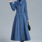 Vintage Inspired Long Wool Coat 3127#
