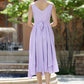 purple bridesmaid dress - women dress summer dresses chiffon dress -custom made (1003)