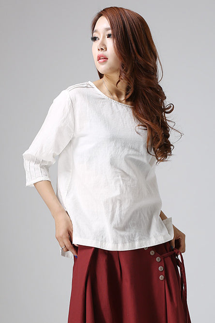 loose linen blouse
