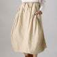 Xiaolizi Handmade casual Linen skirt 0983#