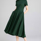 Vintage 1950s short sleeve Party dress with pockets 97101