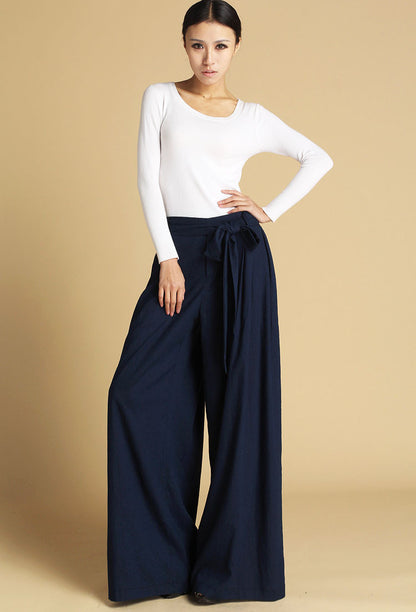 Blue pants women