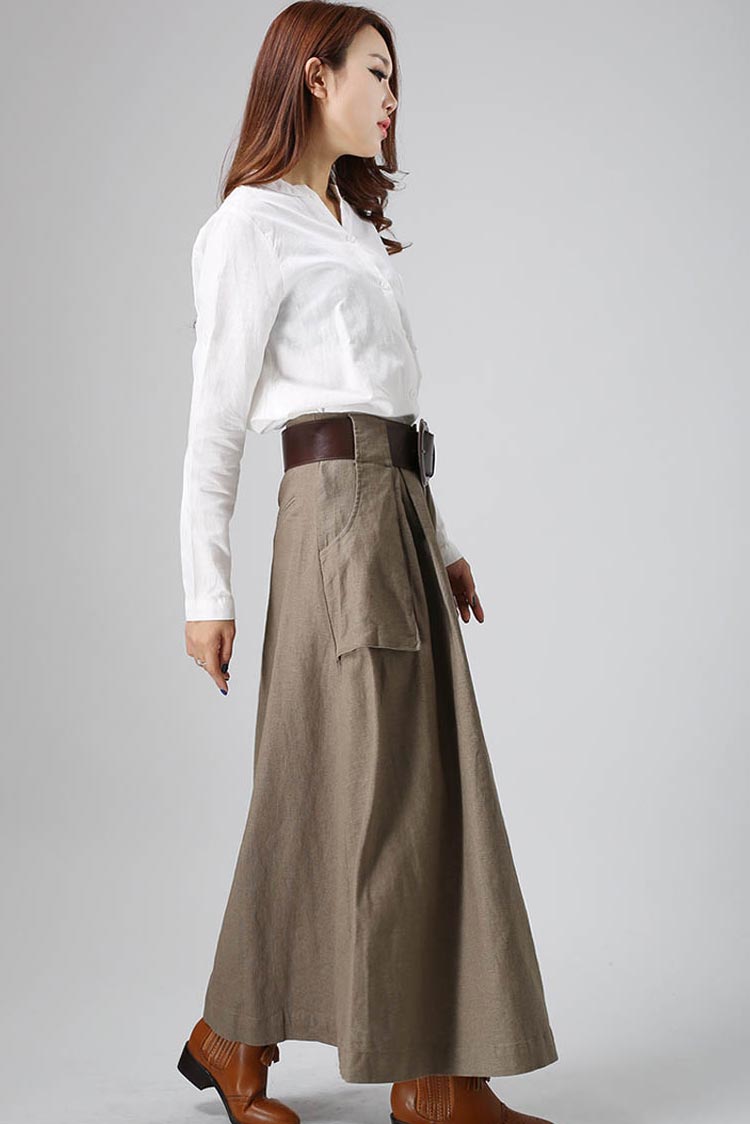 Womens maxi 2024 skirts with pockets