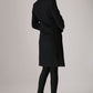 Black coat long sleeve Warm jacket winter jacket wool coat 751#