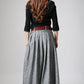 Xiaolizi swing maxi skirt in grey  0911#