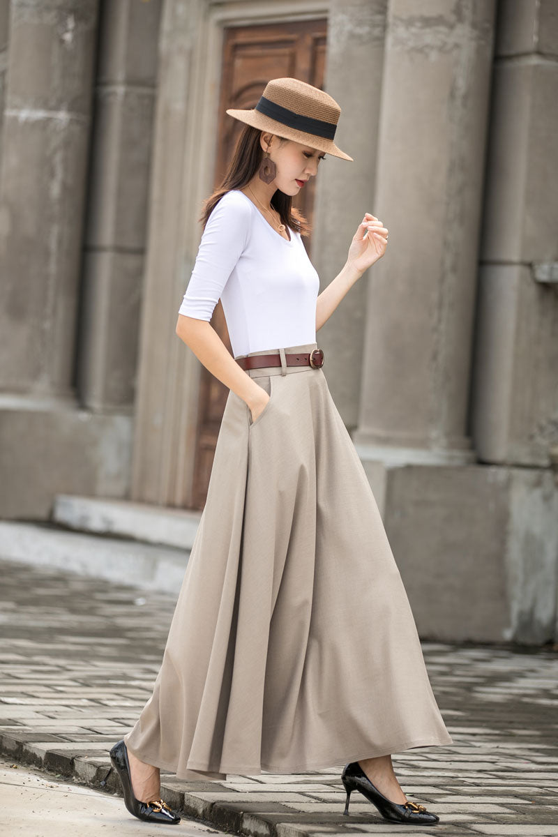 High waisted maxi skirt sale 50