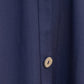 Long Navy Blue A-Line Linen Skirt 3851#CK2202142