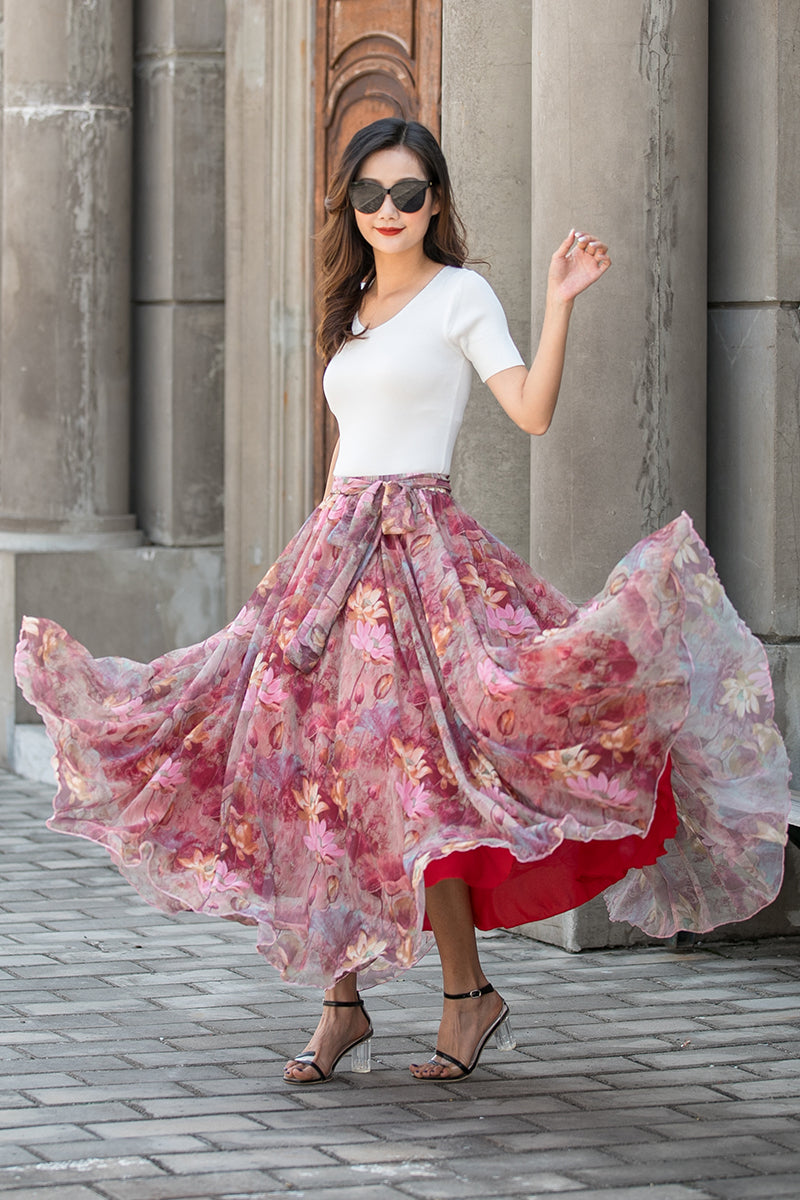 Chiffon maxi 2025 skirt near me