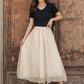 New High waist Women Chiffon Loose Pant Skirt 3444