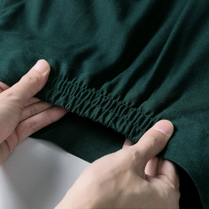 Army Green Linen Cotton Maxi Skirt - High Waist A-Line Silhouette 2543