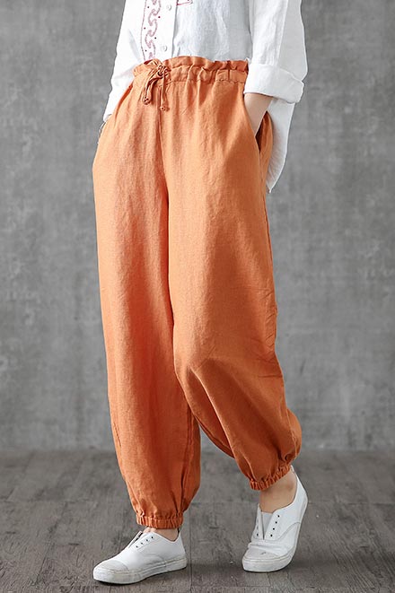 Red Corduroy Pants, Wide Leg pants for women 311501 – XiaoLizi