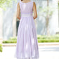 Prom dress maxi chiffon dress purple dress women dress wedding dress (1027)