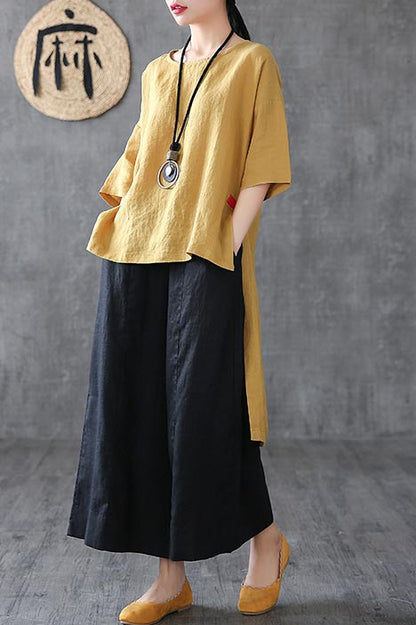 little above ankle length pants