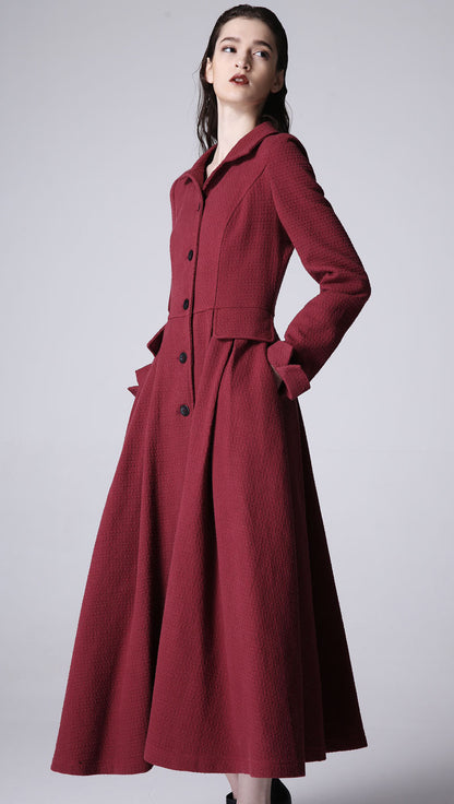 Cotton Linen Duster Coat – Handmade Vintage Long Cardigan Jacket 1169