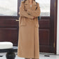 Winter Camel Long Wool Coat 4017