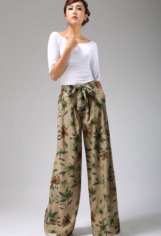floral printed pants