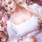 Vintage inspired White Bridesmaid Linen Dress 3650