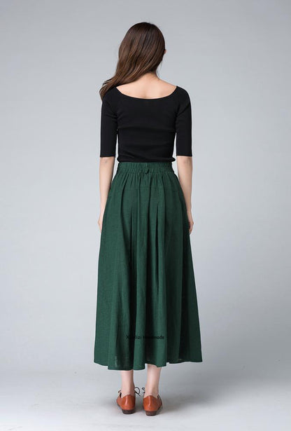 high waisted skirt