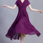 Women's Long Chiffon Dress, Dance maxi dress 3391