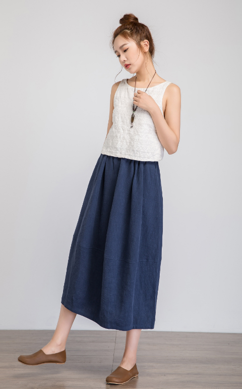 linen skirt