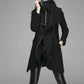 Winter Coat Zipper Jacket Women Wool Coat in Color Black(1363)