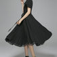 Lien dress classic women black dress prom dress party dress(1403)