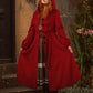 Lantern sleeve wool coat, hooded wool coat 3161
