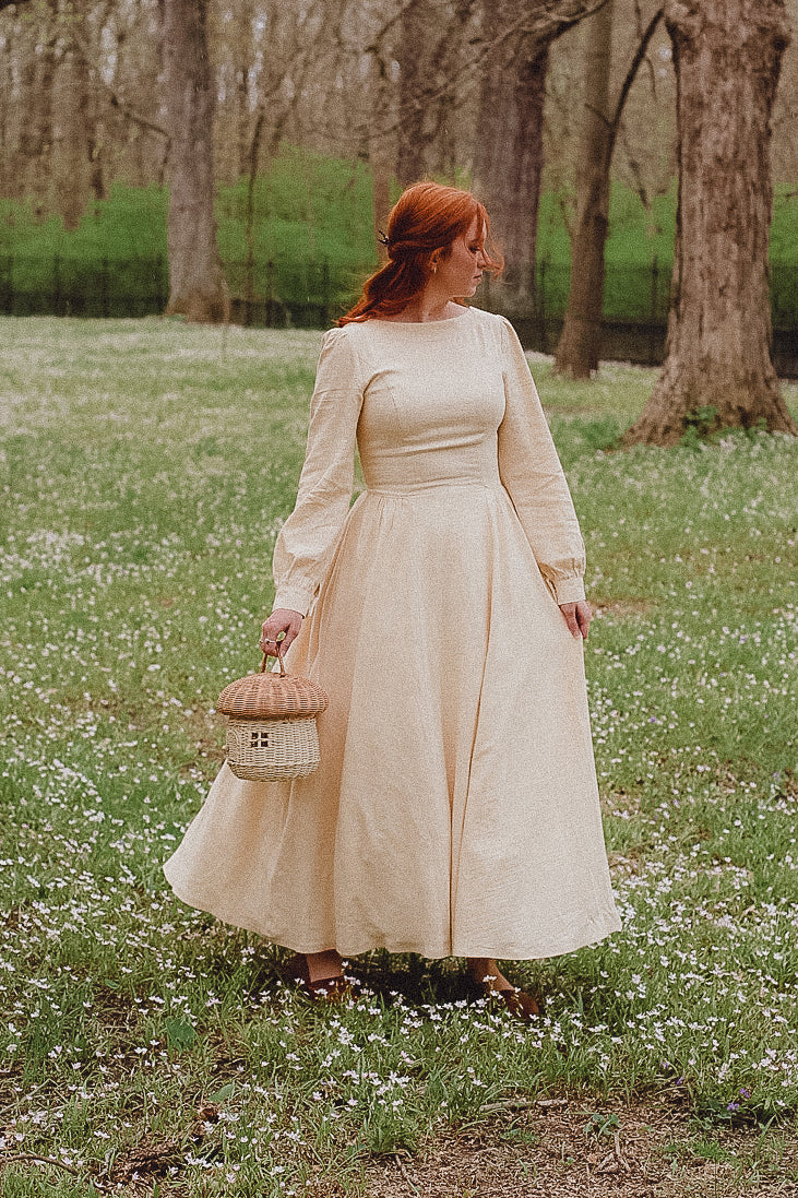 Vintage beige clearance dress