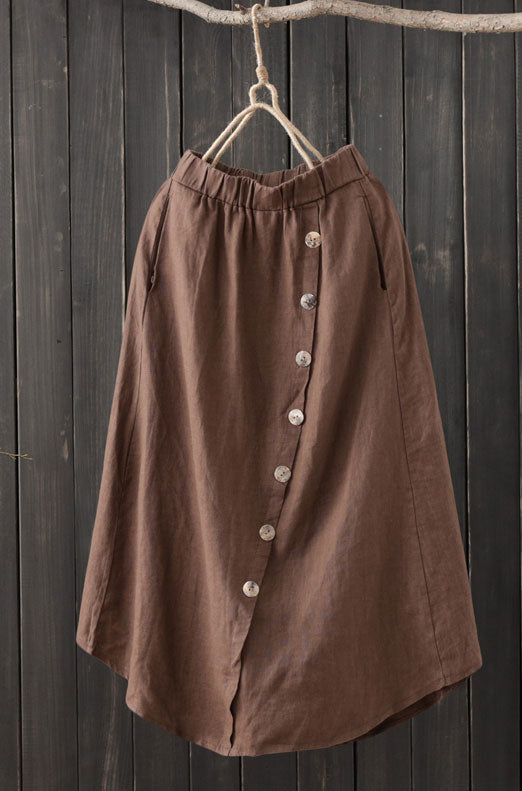 coffee color skirt