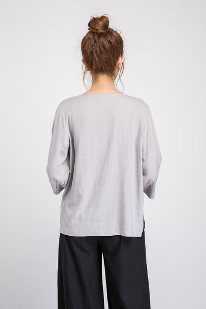 loose linen top