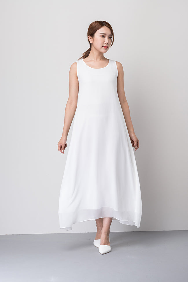 White Bodycon Fur Midi Dress Strapless